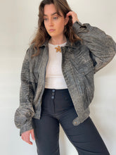 Load image into Gallery viewer, Vintage Genuine Leather Bomber Jacket Made in Aus (L)
