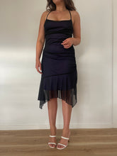 Load image into Gallery viewer, Vintage Purple Asymmetrical Gown Made in Aus (12-14)
