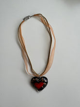 Load image into Gallery viewer, Vintage Glass Heart Pendant
