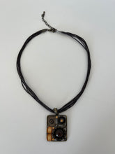 Load image into Gallery viewer, Vintage Brown Embellished Pendant Necklace
