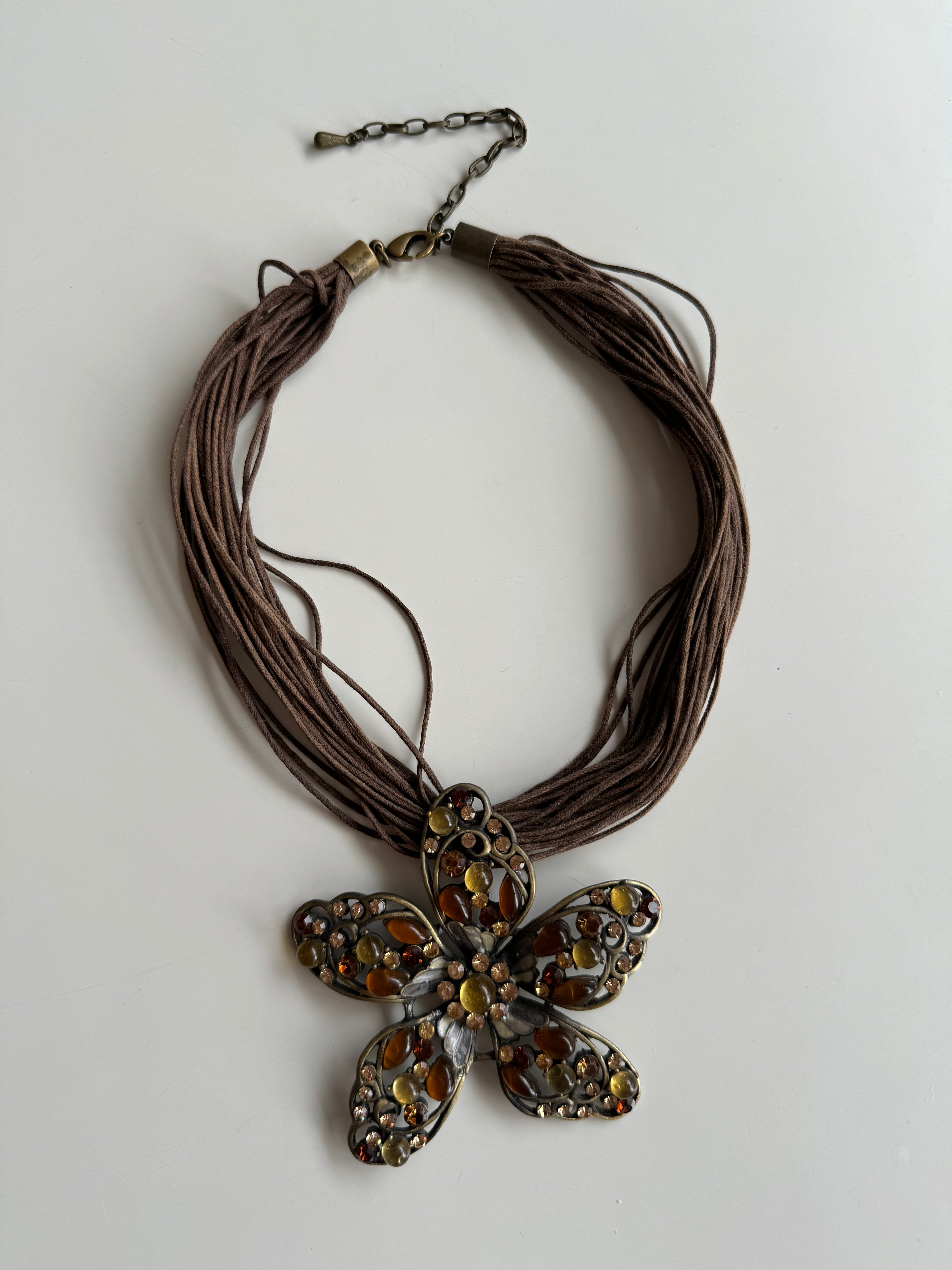 Vintage Flower Pendant Necklace