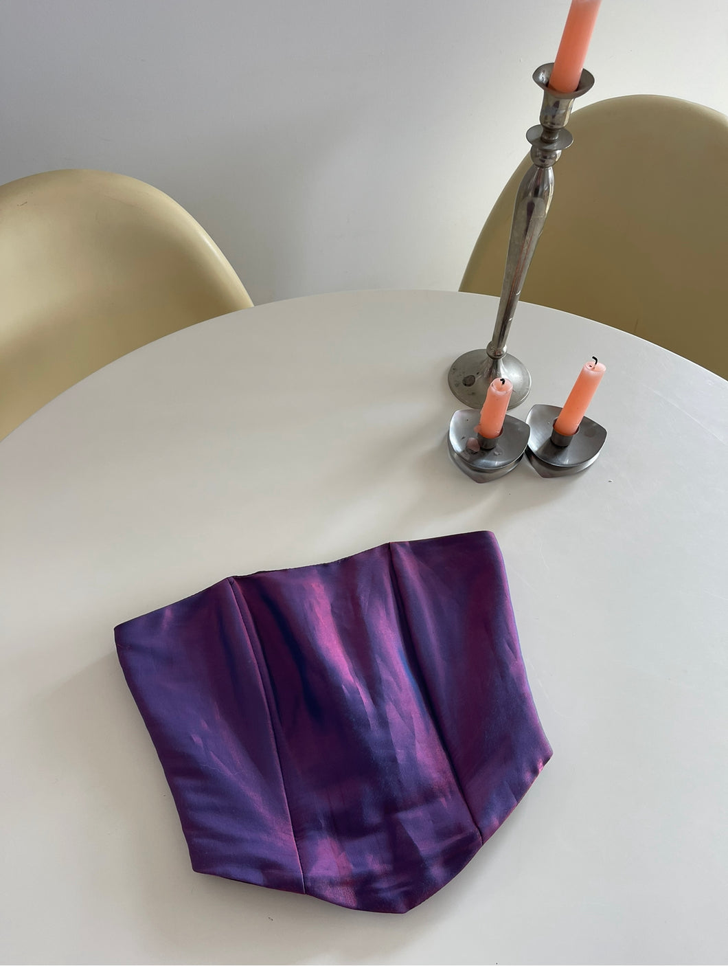Iridescent Purple Bustier Top (XS)