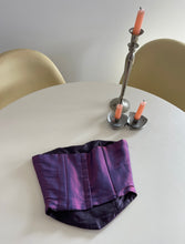 Load image into Gallery viewer, Iridescent Purple Bustier Top (XS)
