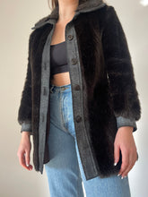 Load image into Gallery viewer, Vintage 1970’s Faux Fur &amp; Leather Coat (S)
