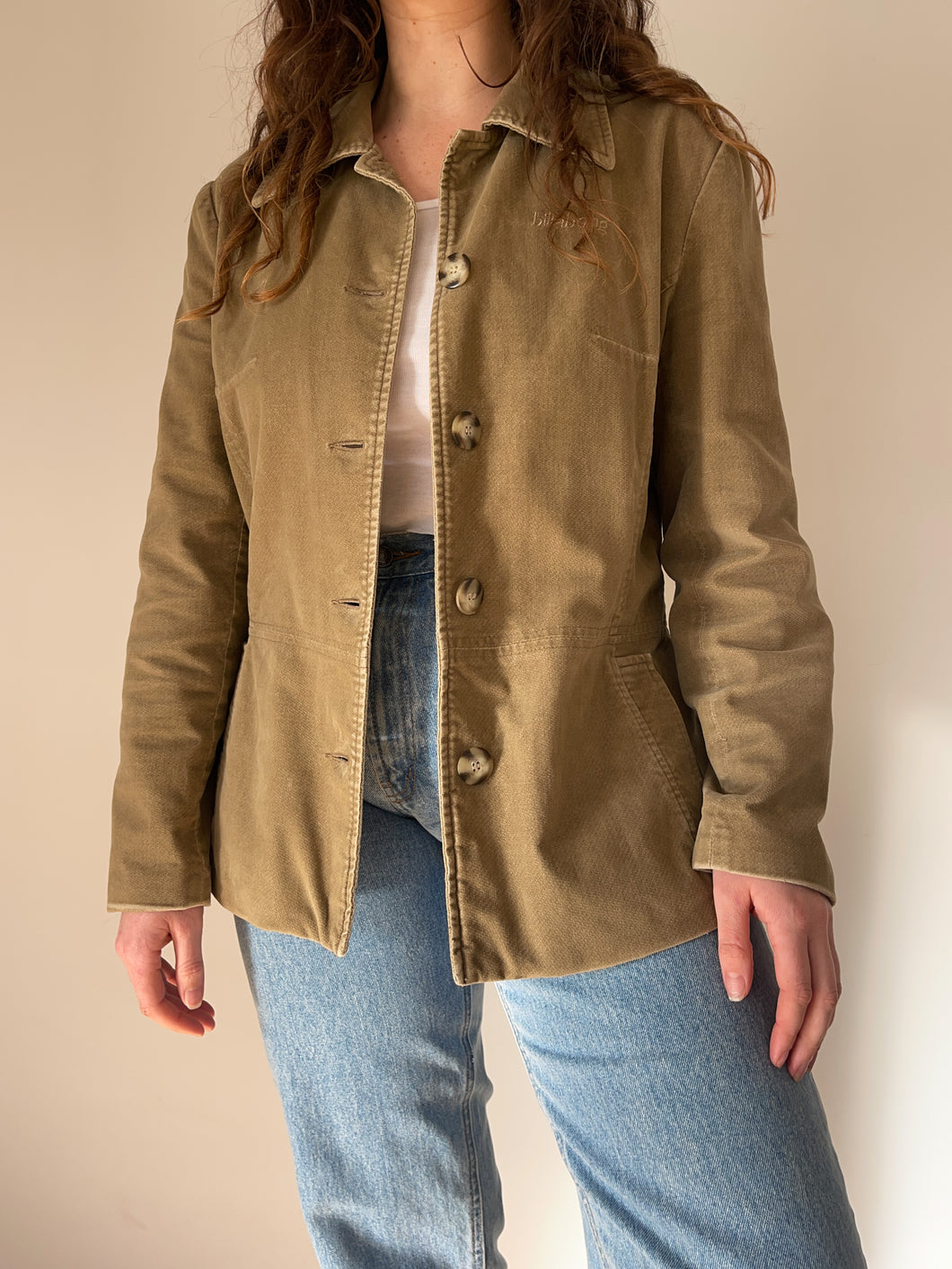 Vintage Billabong Velvet Embroidered Jacket (S)