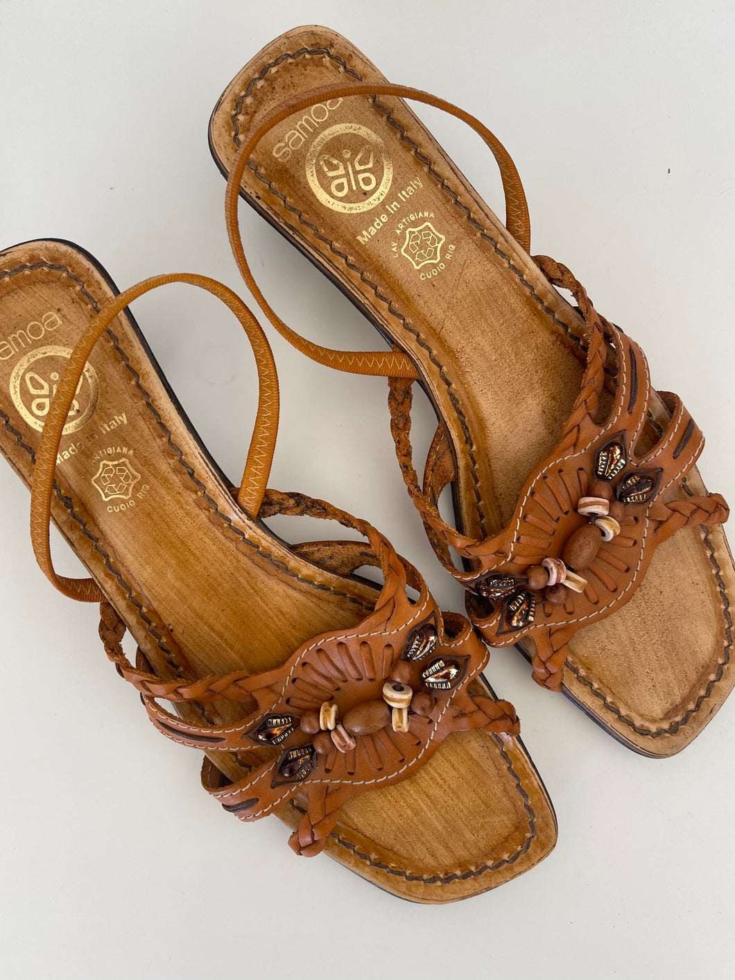 Vintage Made in Italy Sandals (41)