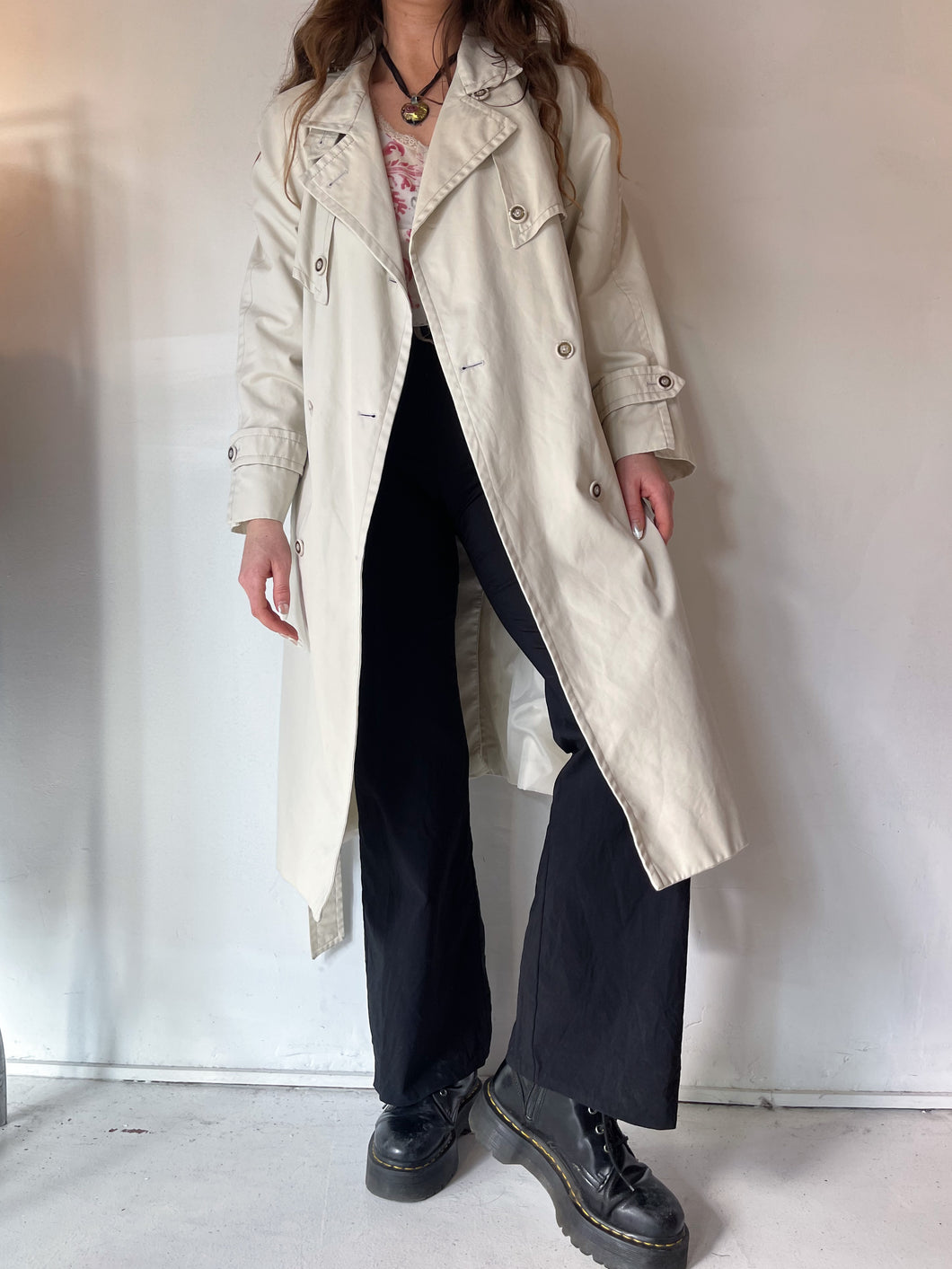 Rare Vintage 80’s GrathElms Couture Trench Coat (M-L)